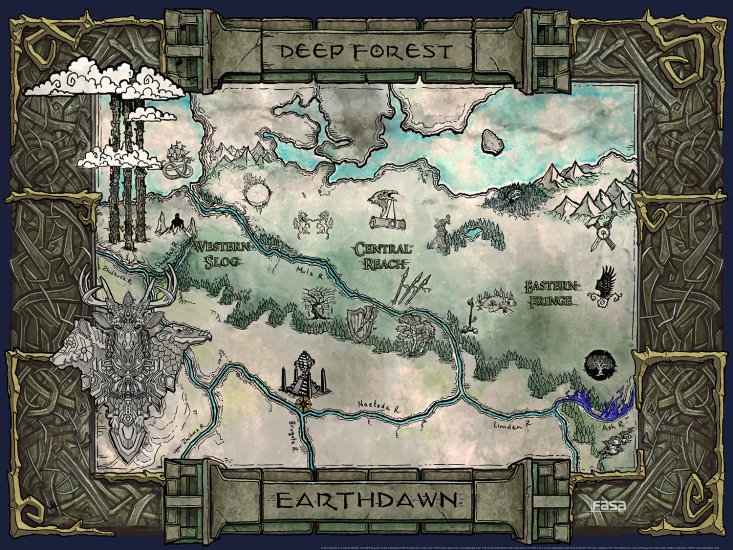 Deep Forest Map Poster - Click Image to Close