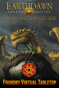 A cover image for the Earthdawn Fourth Edition Game Master's Guide